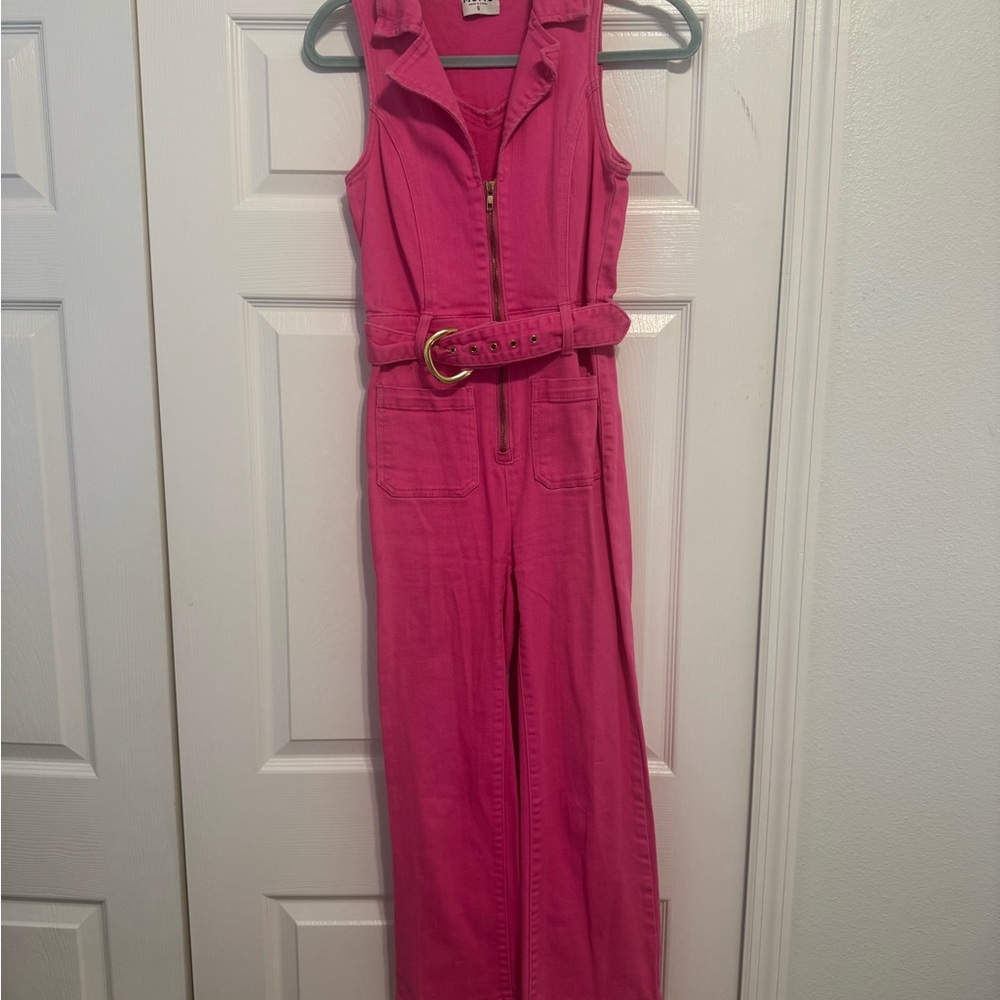 Show Me Your MuMu Pink Jumpsuit - Picture 2 of 7